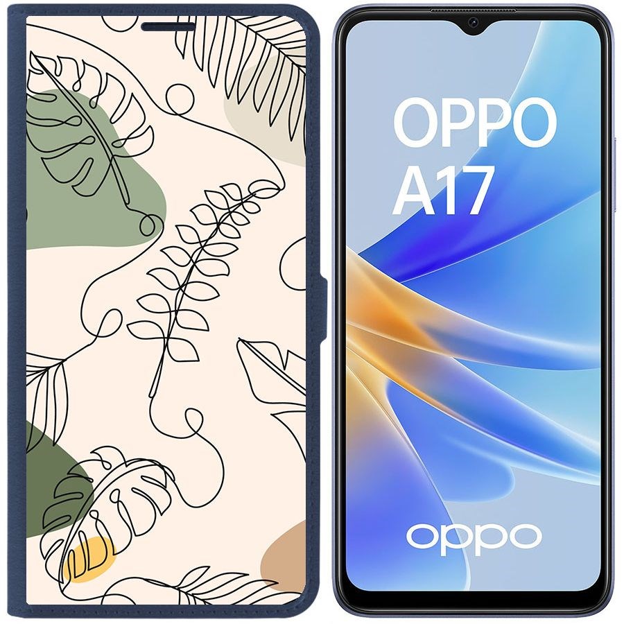 Чехол-книжка Eco Book для Oppo A17 Линия весны