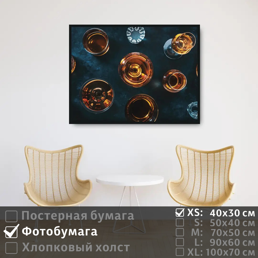 

Постер на фотобумаге ПолиЦентр Коктейли для бара 40х30 см, КоктейлиДляБара