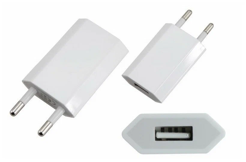 Сетевое зарядное устройство REXANT iPhone/iPod USB белое СЗУ 5V, 1000 mA 18-1194