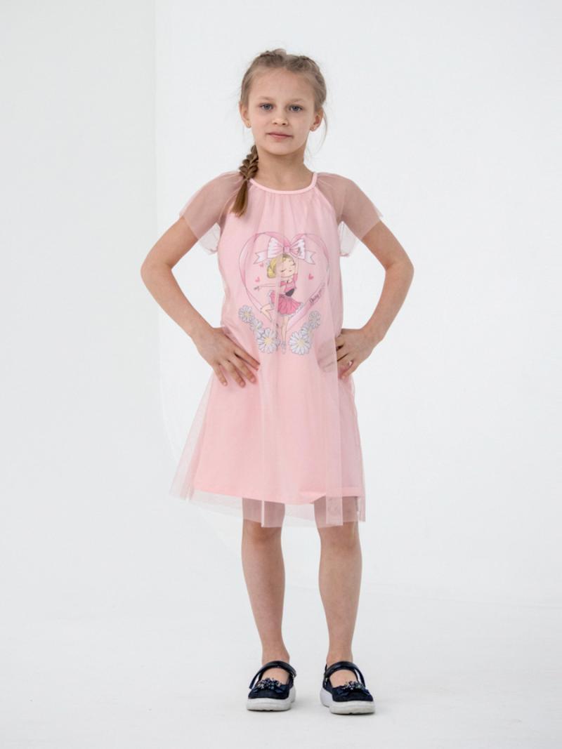 Платье детское Cherubino CSKG 63082-27-311, розовый, 110