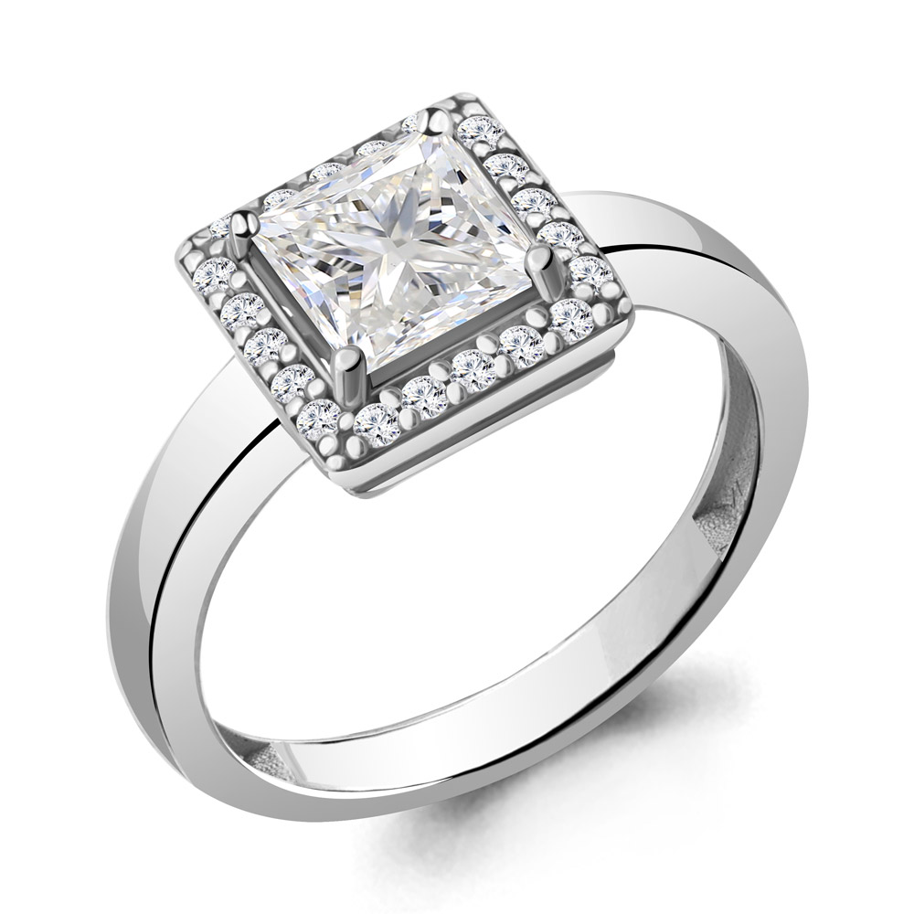 

Кольцо из серебра с фианитом Aquamarine Aquamarine 67404А_925_р р. 18, 67404А_925_р