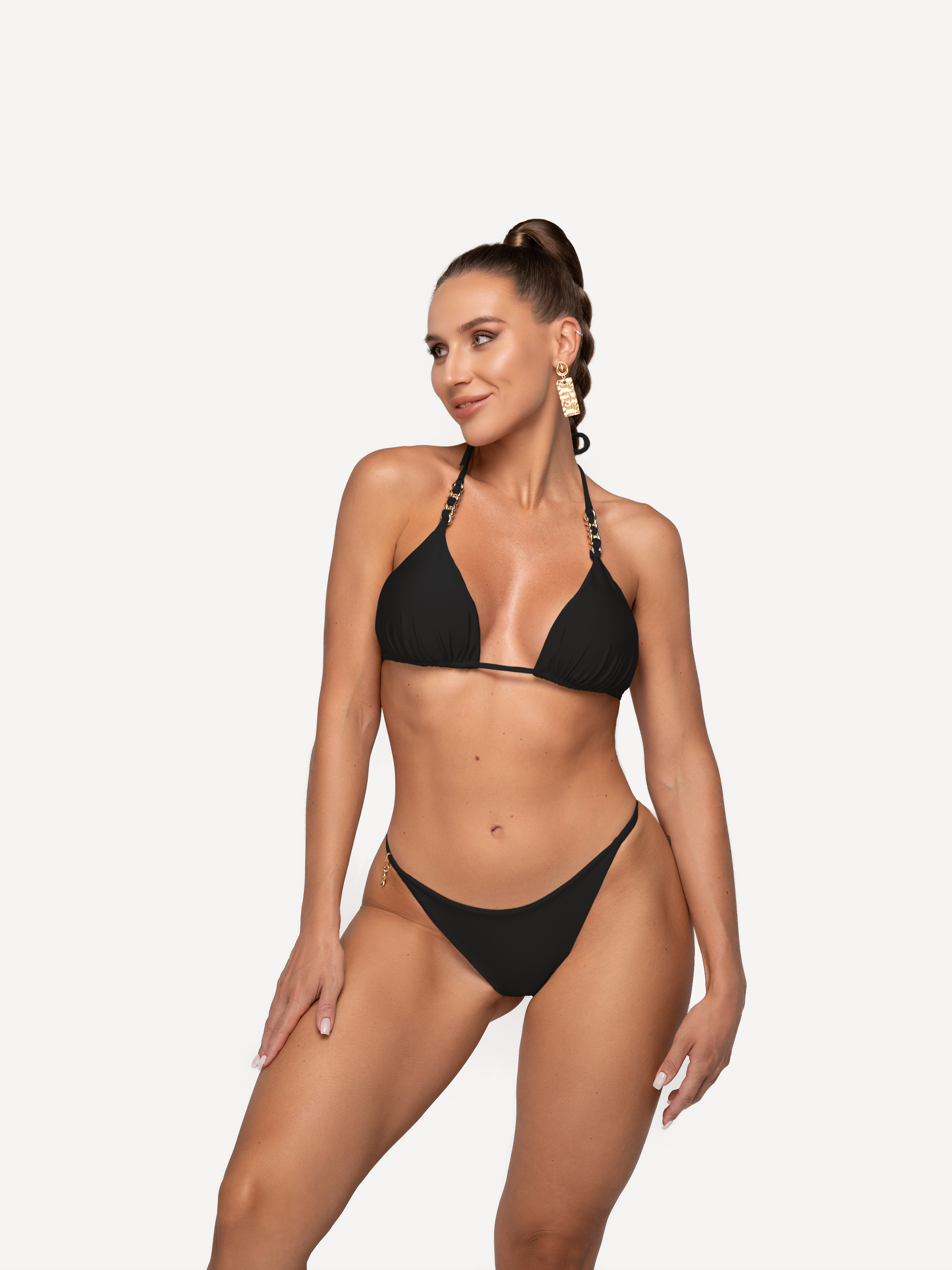 

Купальник раздельный женский Balibikini Дана цепи черный XL, Дана цепи