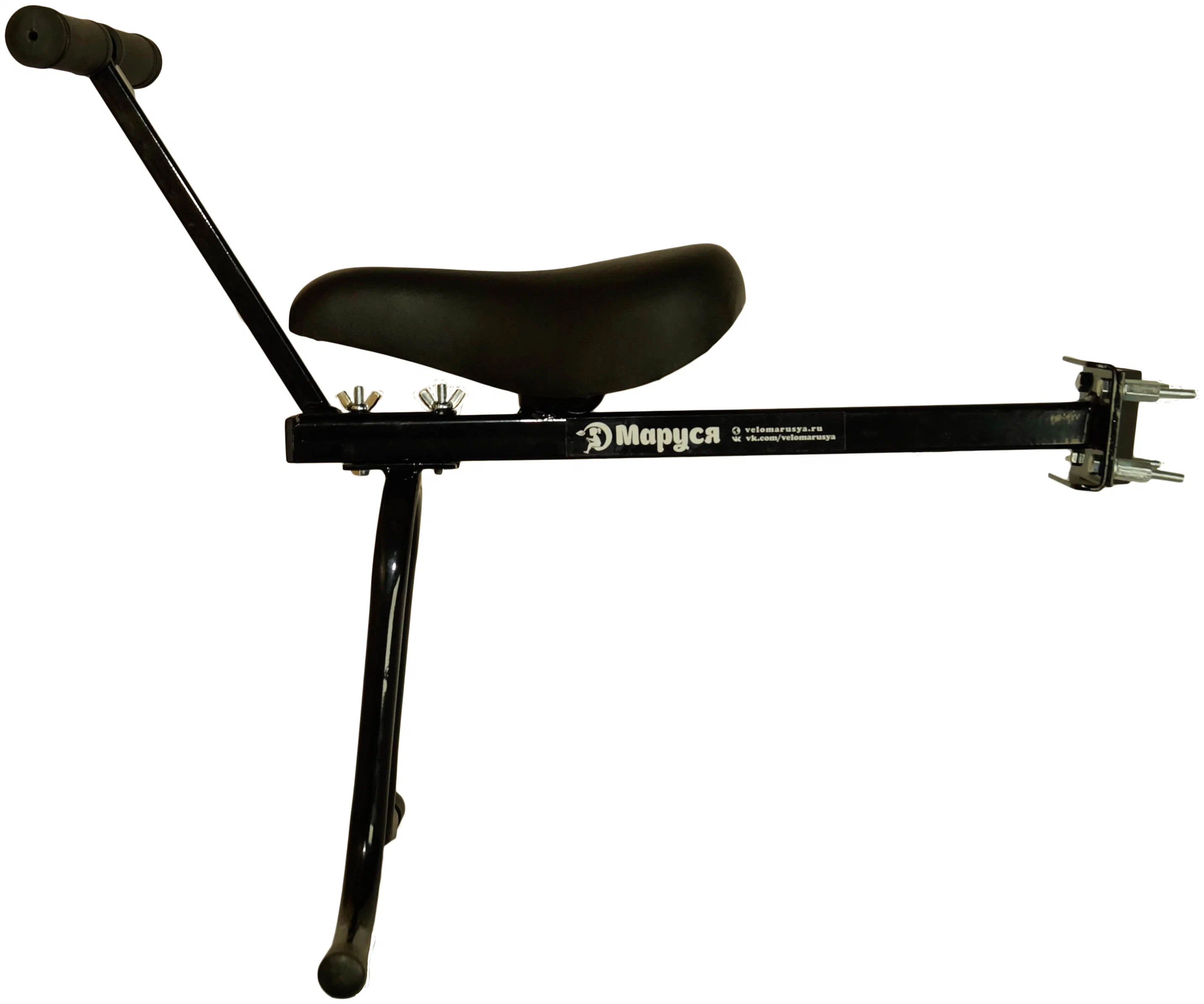Велокресло детское Маруся Плюс Max 111ЧМах переднее черное