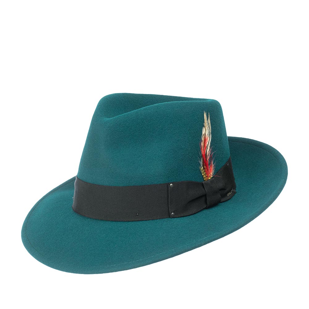 

Шляпа мужская Bailey 7002 FEDORA бирюзовая, р. 57, Голубой, 7002 FEDORA