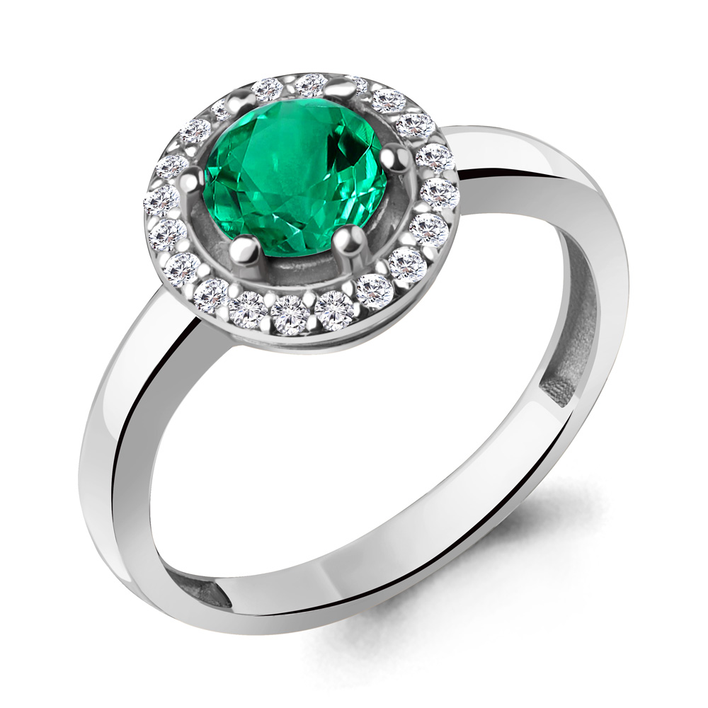 

Кольцо из серебра с фианитом Aquamarine Aquamarine 67403АГ_925_р р. 17, 67403АГ_925_р