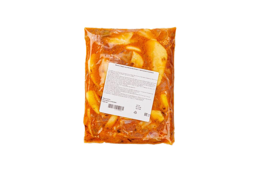 

Мякоть бедра цыпленка-бройлера ВкусВилл с картошкой и грибами 230 г