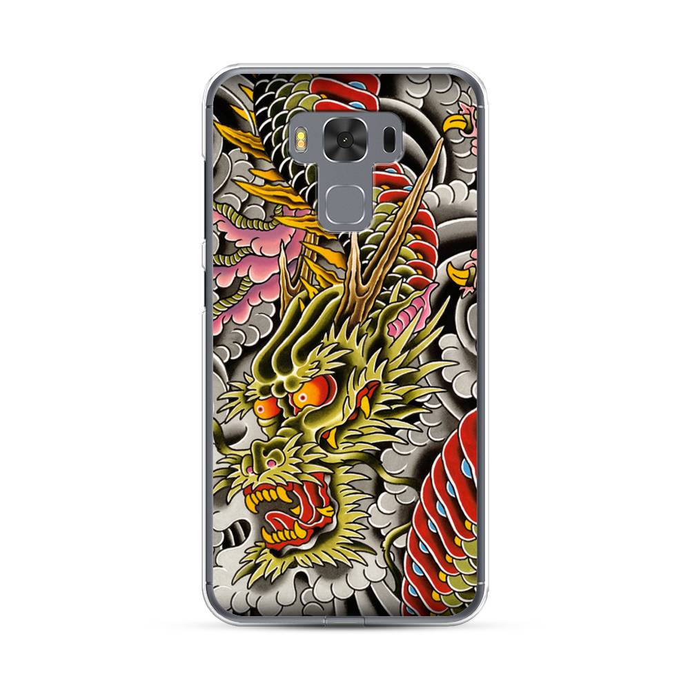 

Чехол Case Place 40950-4 для Asus ZenFone 3 Max (ZC553KL) "Японский дракон", 40950-4