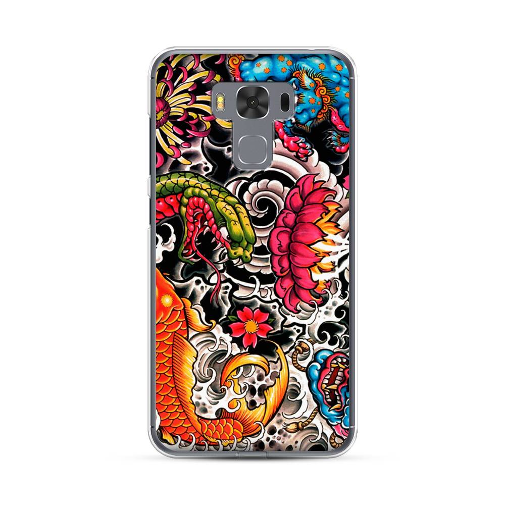 

Чехол Case Place 40950-4 для Asus ZenFone 3 Max (ZC553KL) "Японское искусство", 40950-4