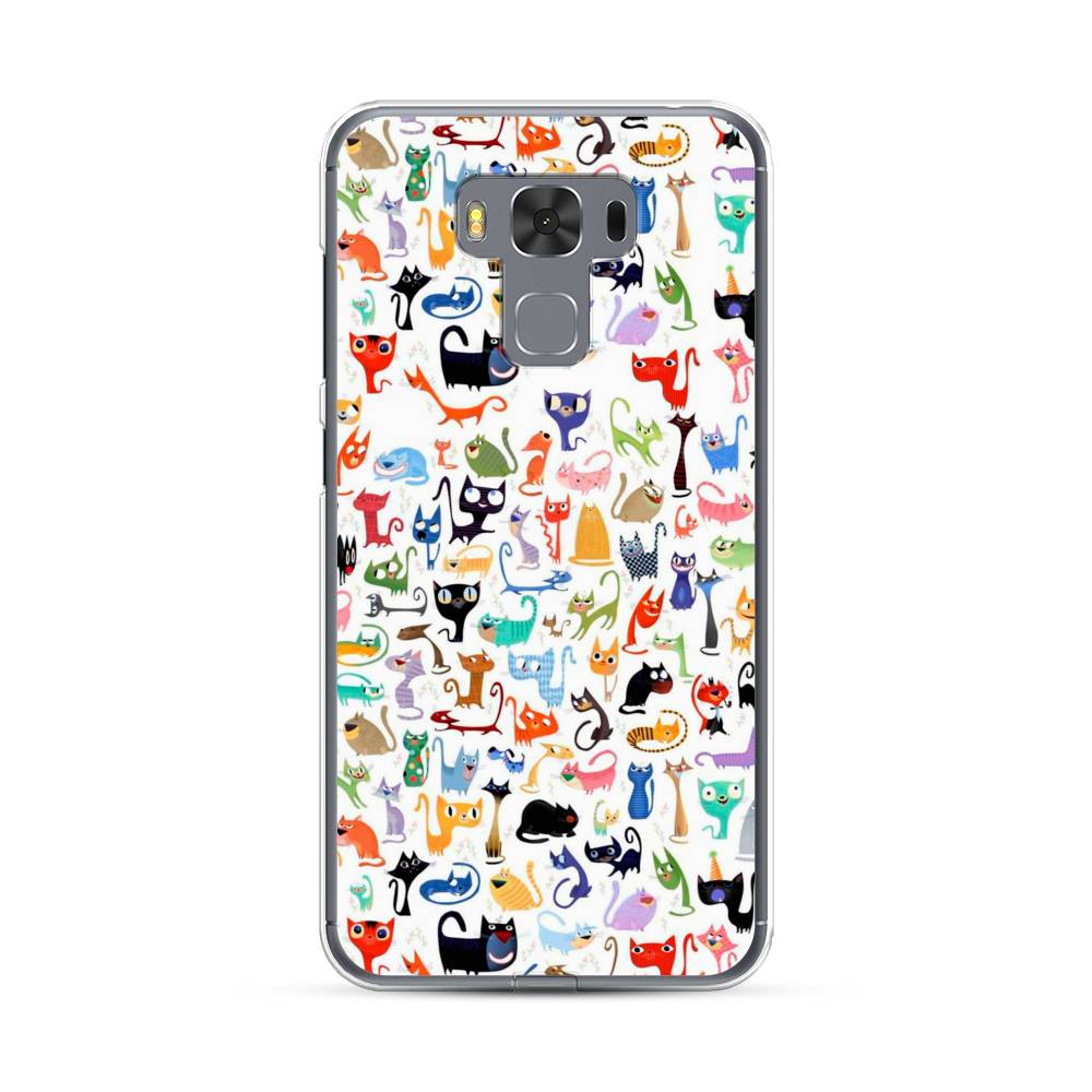 

Чехол Case Place 40950-1 для Asus ZenFone 3 Max (ZC553KL) "Цветные коты", 40950-1
