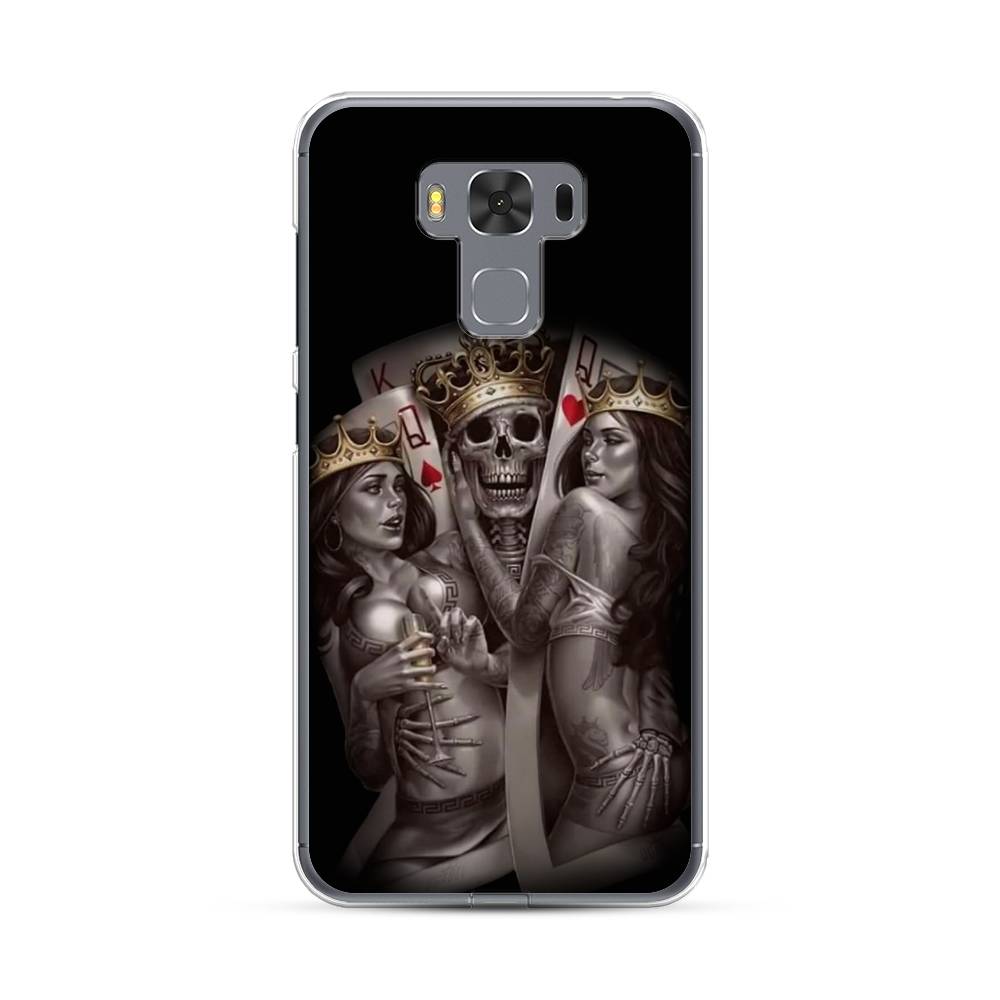 

Чехол Case Place 40950-6 для Asus ZenFone 3 Max (ZC553KL) "Карты король и королевы", 40950-6