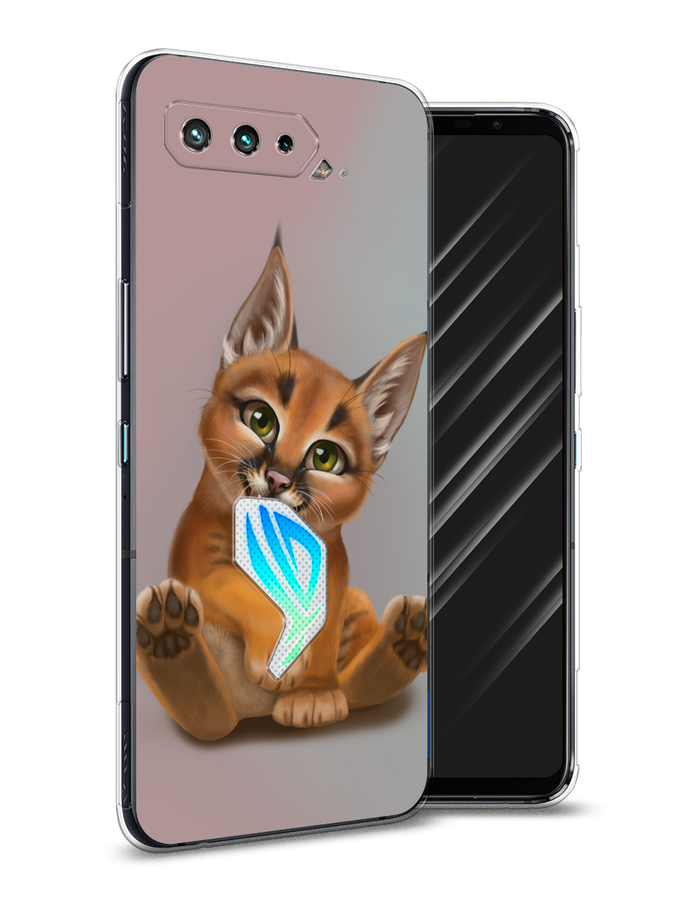 

Чехол Awog на Asus ROG Phone 5 "Малыш рыси", Оранжевый;серый, 44250-1