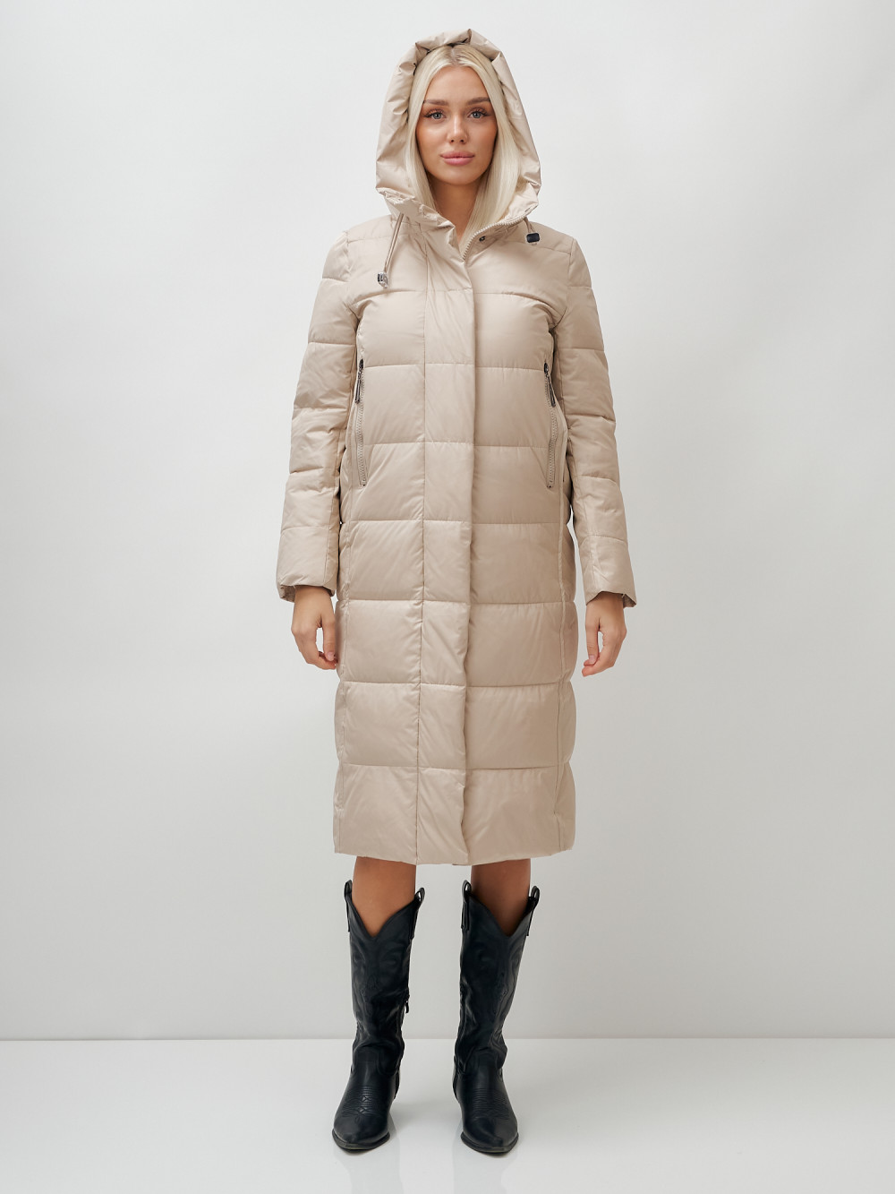 

Пальто женское MTFORCE 9606 бежевое M, Бежевый, 9606