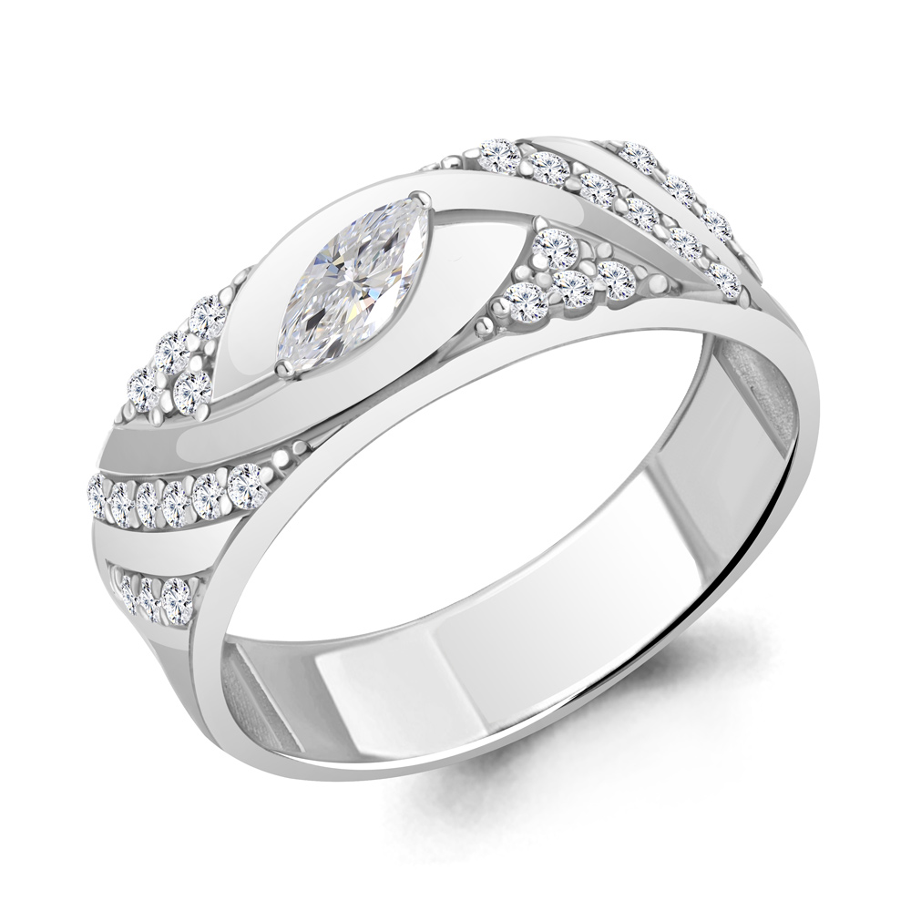 

Кольцо из серебра с фианитом Aquamarine Aquamarine 67395А_925_р р. 17,5, 67395А_925_р