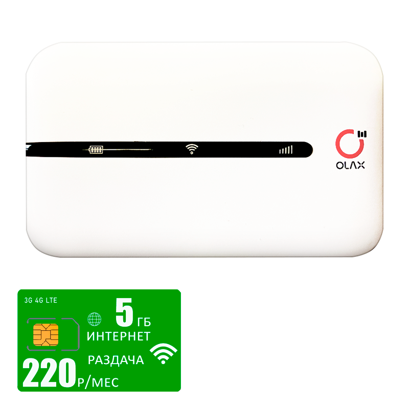 

Мобильный роутер Olax mt10 (olaxMT10-mega-5gb-pro-sb), Белый, mt10