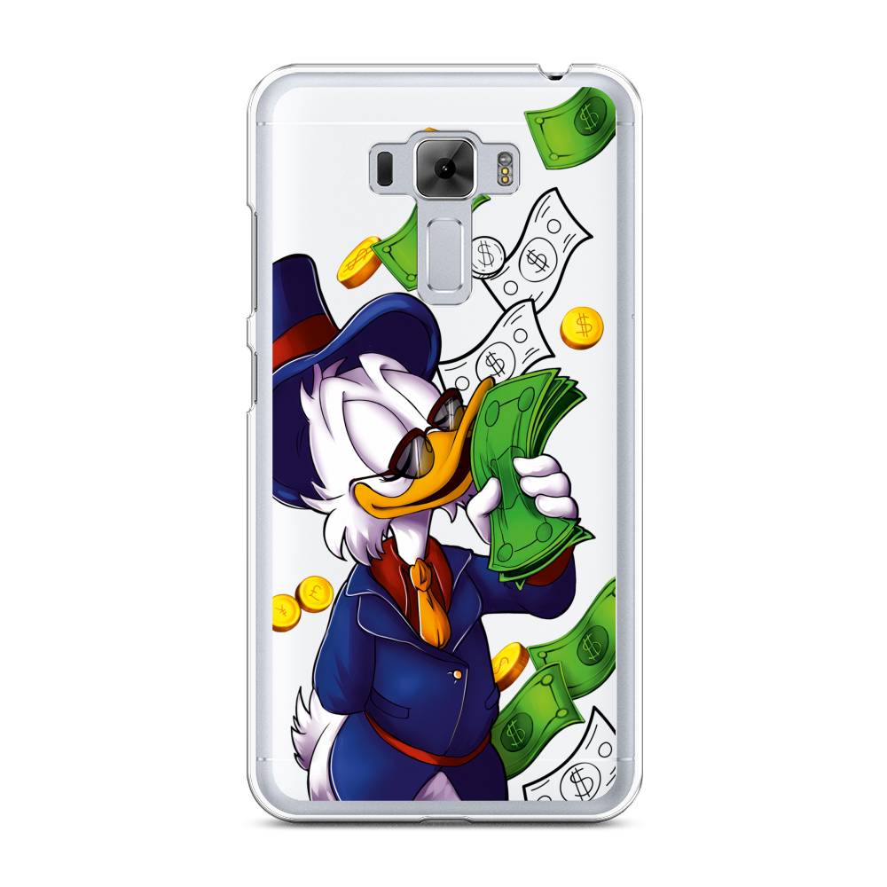 

Чехол на Asus Zenfone 3 Laser ZC551KL "Scrooge McDuck with Money", Синий;зеленый;белый, 40850-6