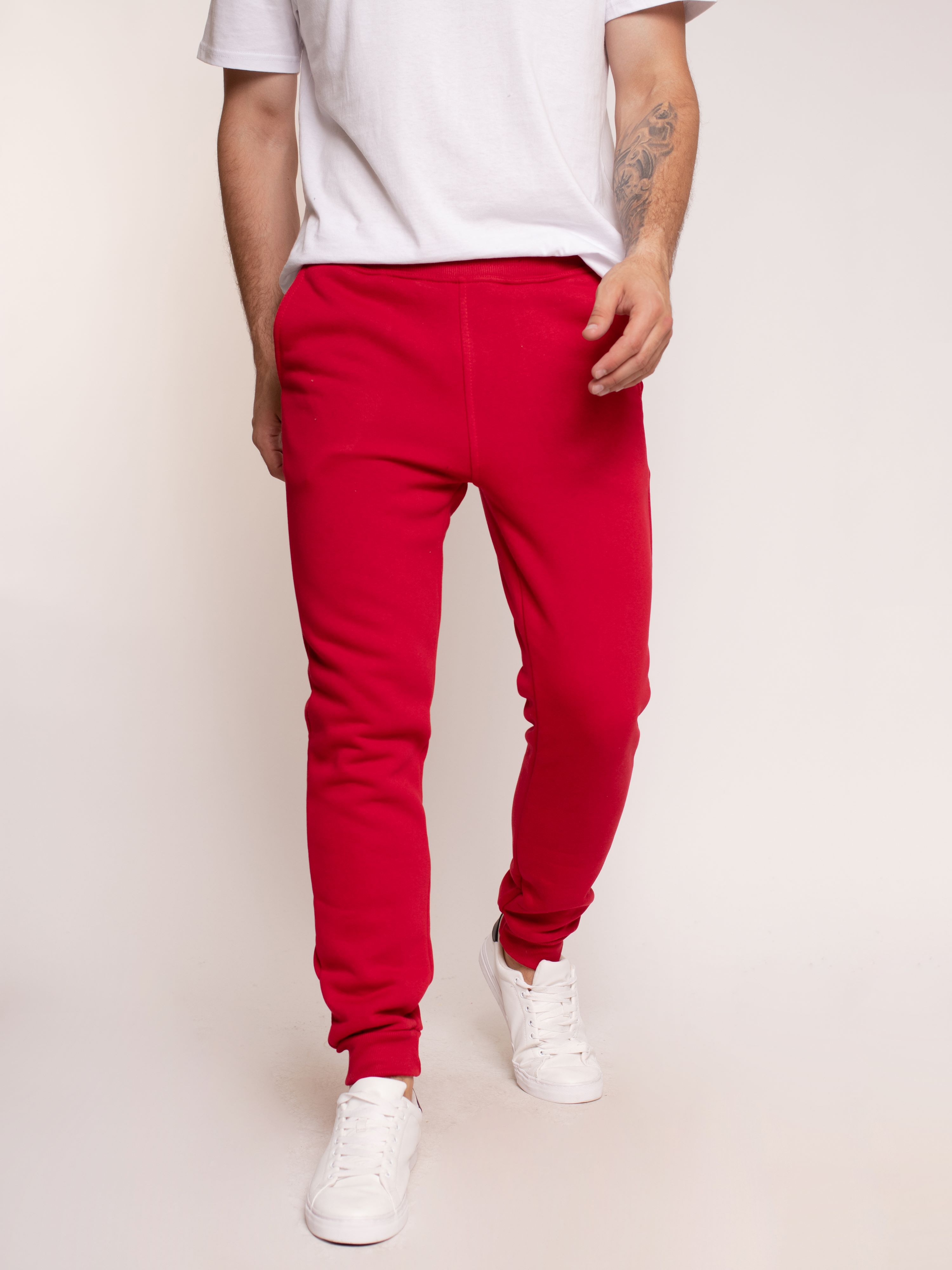 Спортивные брюки мужские Uzcotton M-SH красные L