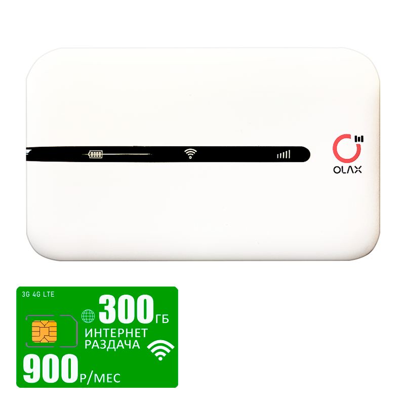 

Мобильный роутер Olax mt10 (olaxMT10-mega-300gb-pro-sb), Белый, mt10