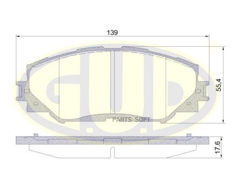 

Колодки Пер Toy Rav4/Auris/Verso/Trezia 06-