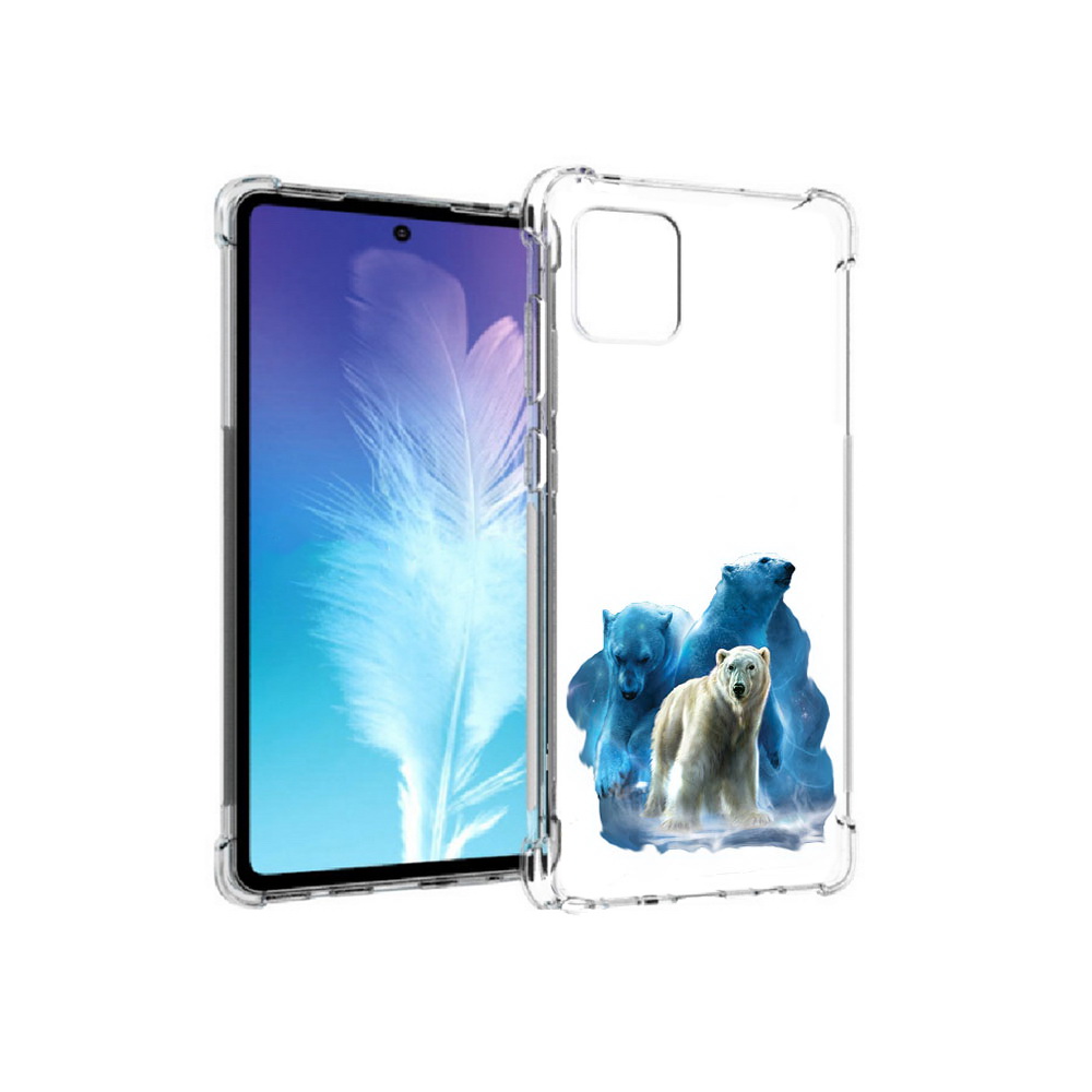 

Чехол MyPads Tocco для Samsung Galaxy Note 10 Lite полярный медведь (PT142413.491.549), Прозрачный, Tocco