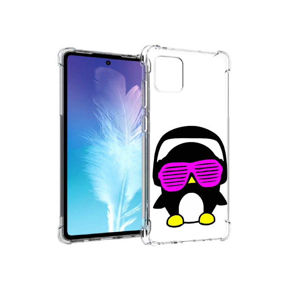

Чехол MyPads Tocco для Samsung Galaxy Note 10 Lite пингвин (PT142413.491.541), Прозрачный, Tocco