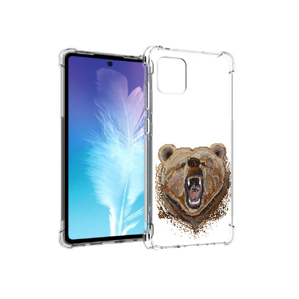 

Чехол MyPads Tocco для Samsung Galaxy Note 10 Lite пиксельный медведь (PT142413.491.539), Прозрачный, Tocco