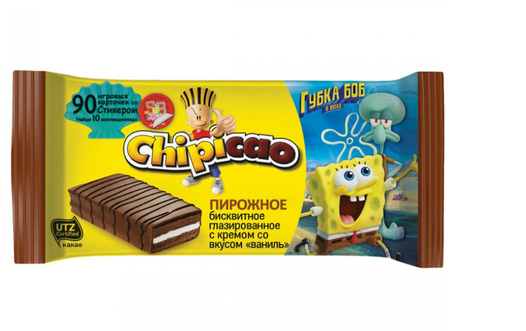 Пирожное Chipicao Cake Bar с ванильным кремом 64 г