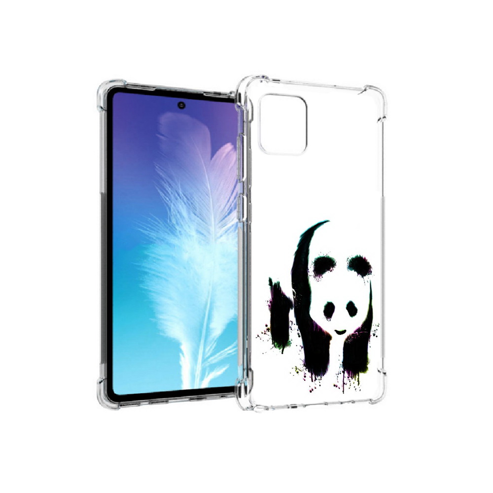 

Чехол MyPads Tocco для Samsung Galaxy Note 10 Lite панда в акварели (PT142413.491.532), Прозрачный, Tocco