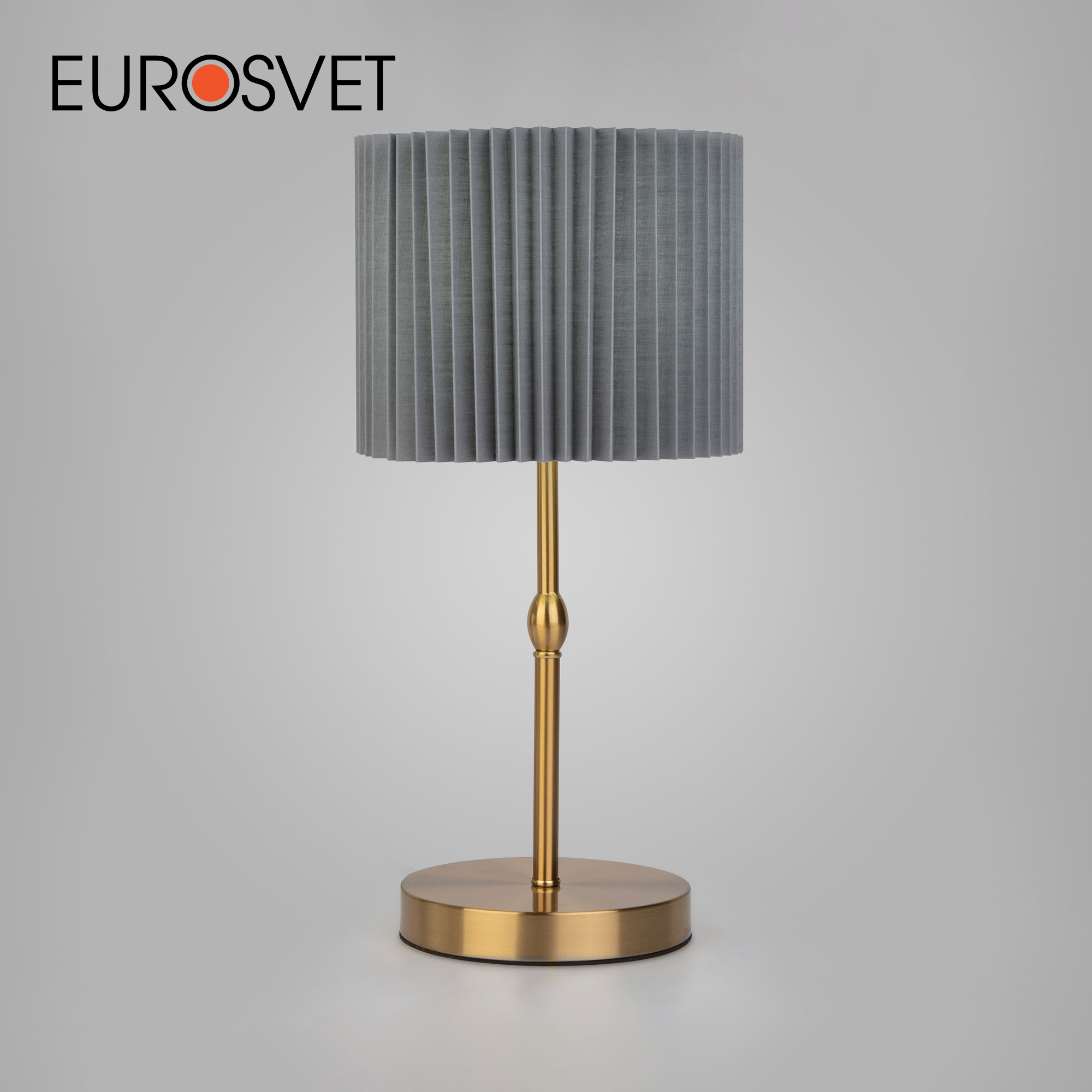 

Настольный светильник с тканевым абажуром Eurosvet Notturno 01162/1 E14 латунь, Notturno