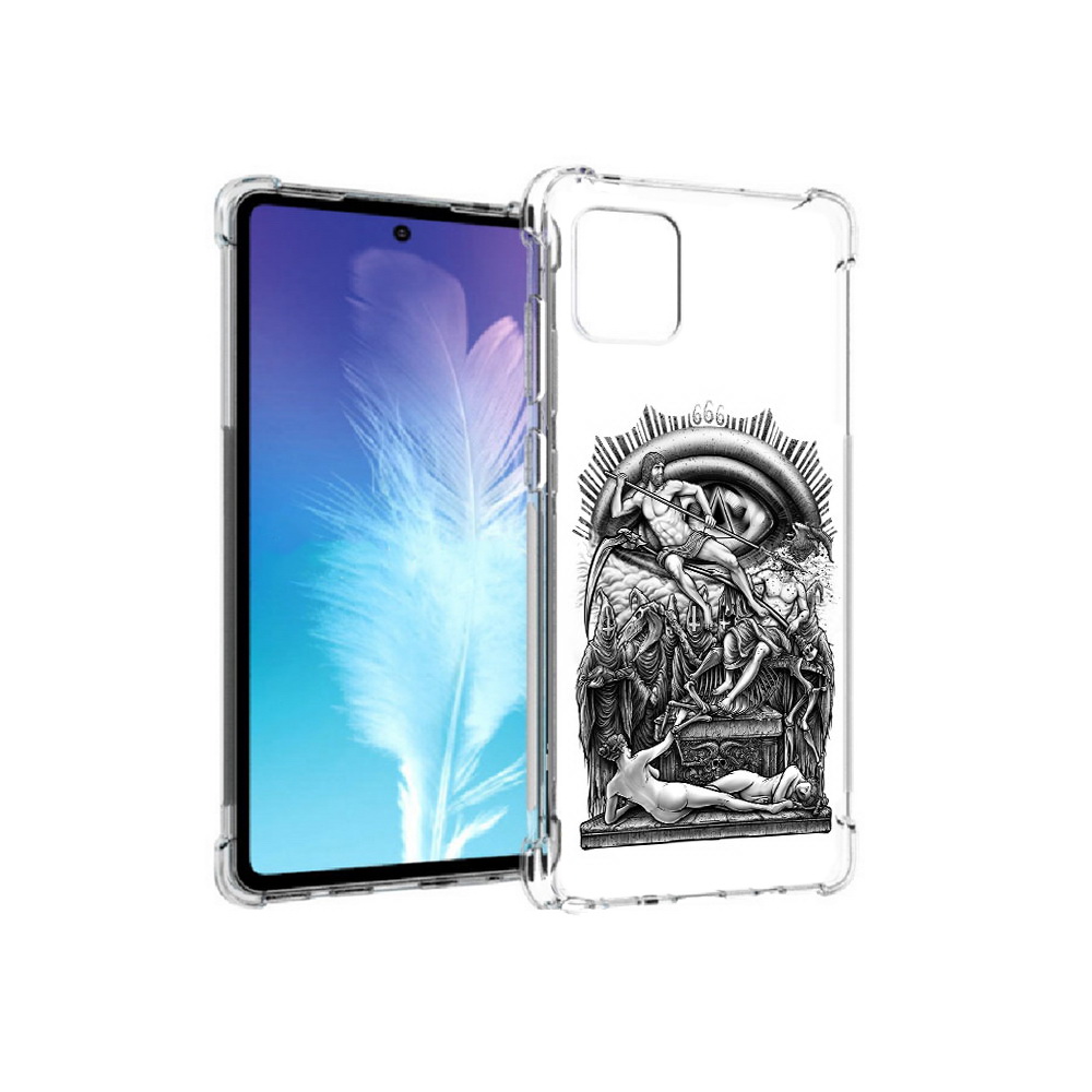 

Чехол MyPads Tocco для Samsung Galaxy Note 10 Lite оракул черно белый (PT142413.491.528), Прозрачный, Tocco