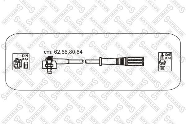 10-38115-Sx к-Кт Проводов Ford Fiesta/Escort/Orion 1.4/1.6 86> Stellox арт. 1038115SX