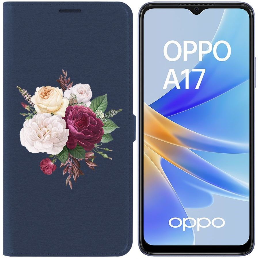 Чехол-книжка Eco Book для Oppo A17 Цветочная композиция