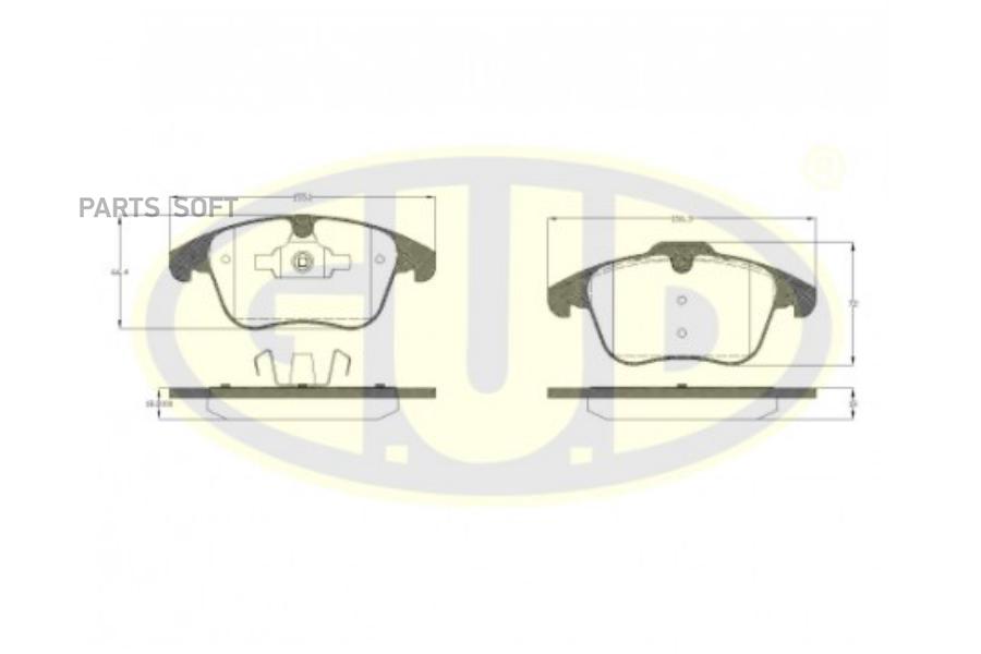 

Тормозные Колодки G.U.D. Gbp121900
