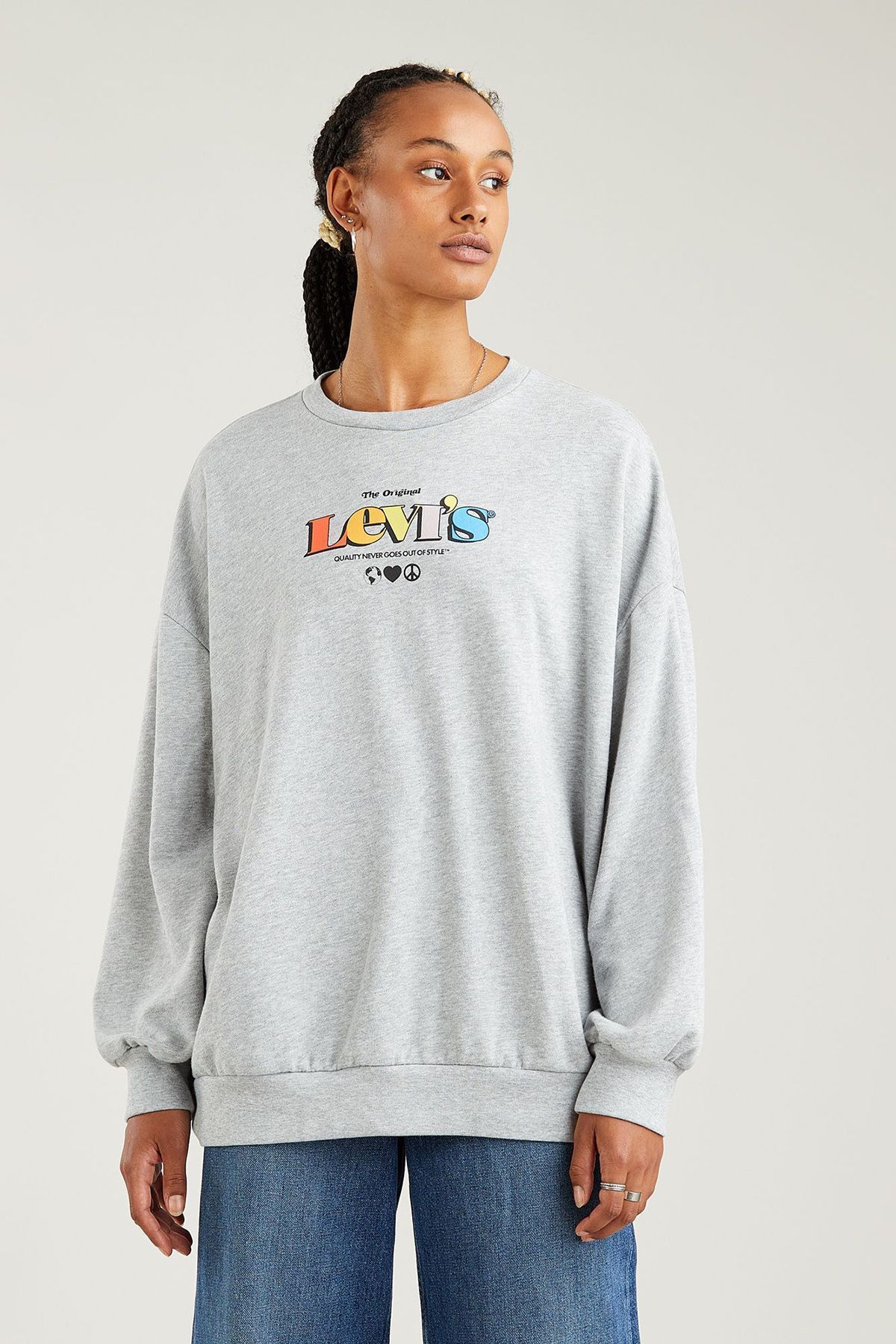 

Свитшот женский Levi's A0888-0017 серый M, A0888-0017