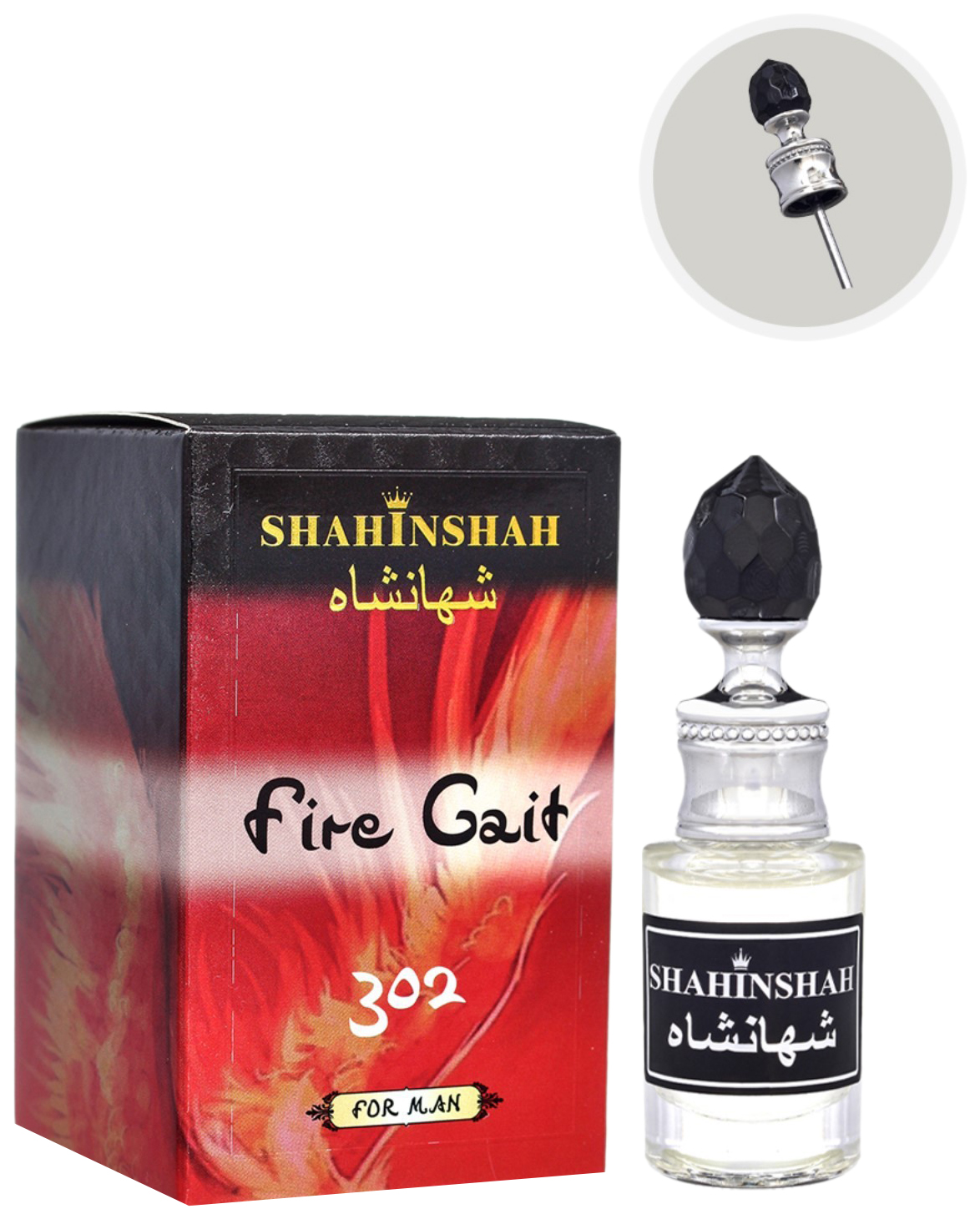 

Арома-масло для тела , мужское, серия Shahinshah Fire Gait, 10 мл 7707653