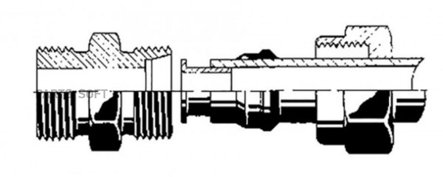 Соединитель Пласт Трубок D10-8 L45 Sw19 1Шт PE Automotive 07600220A