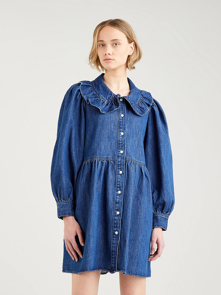 

Платье женское Levi's A0802-0000 синее S, A0802-0000