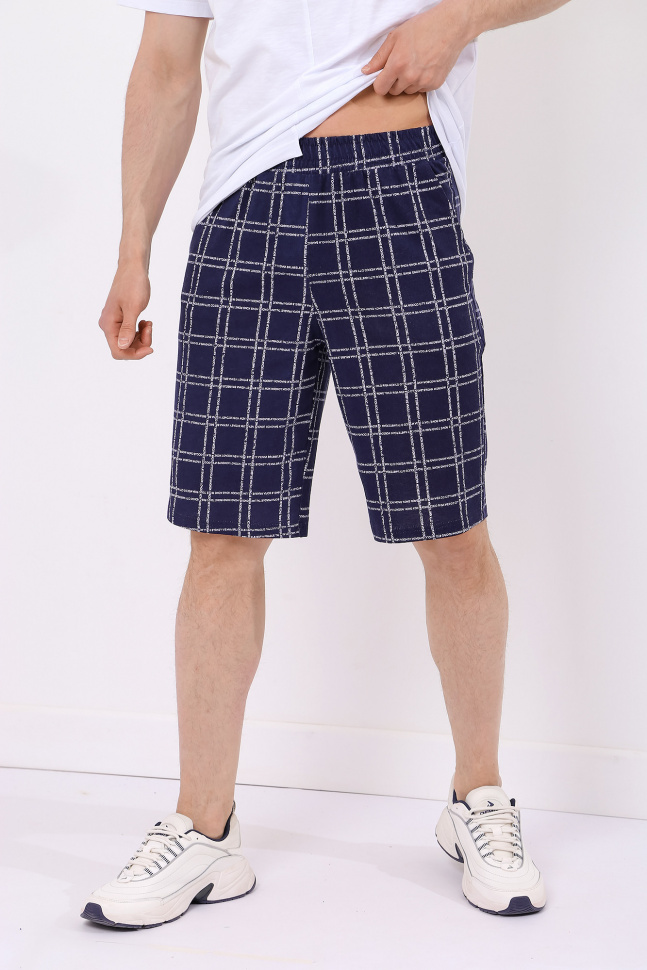 Шорты домашние мужские Виолетта Драйвер-4 синие 48 RU