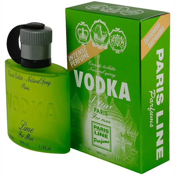 Туалетная вода мужская Paris Line Vodka Lime Intense 100мл