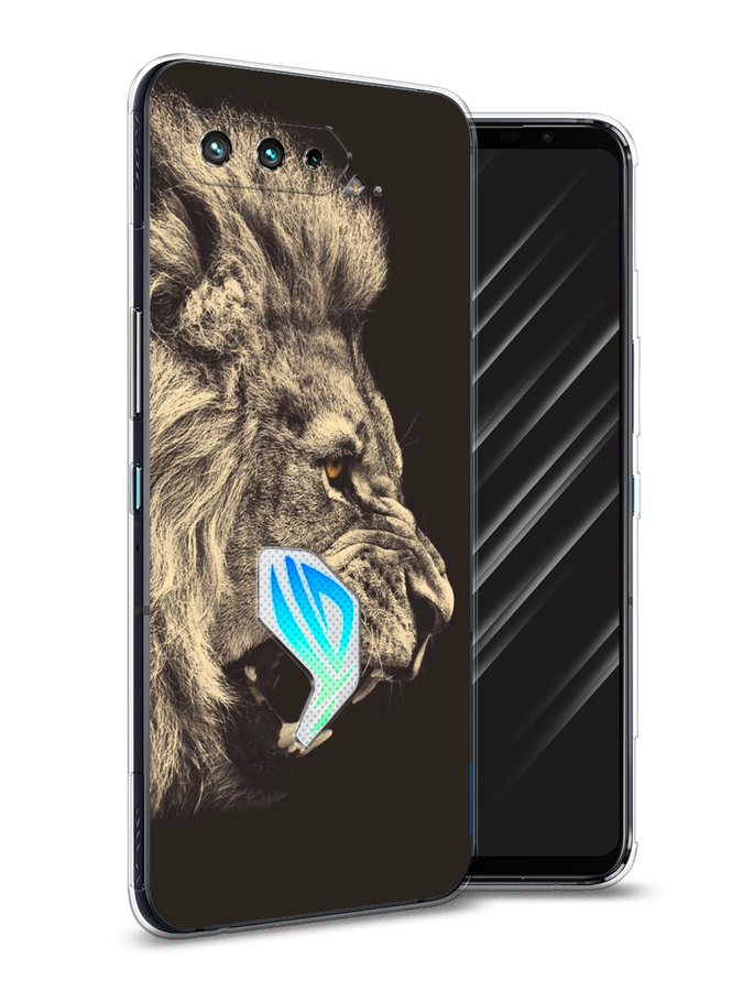 

Чехол Awog на Asus ROG Phone 5 "Львиный рык 2", Бежевый;черный, 44250-1