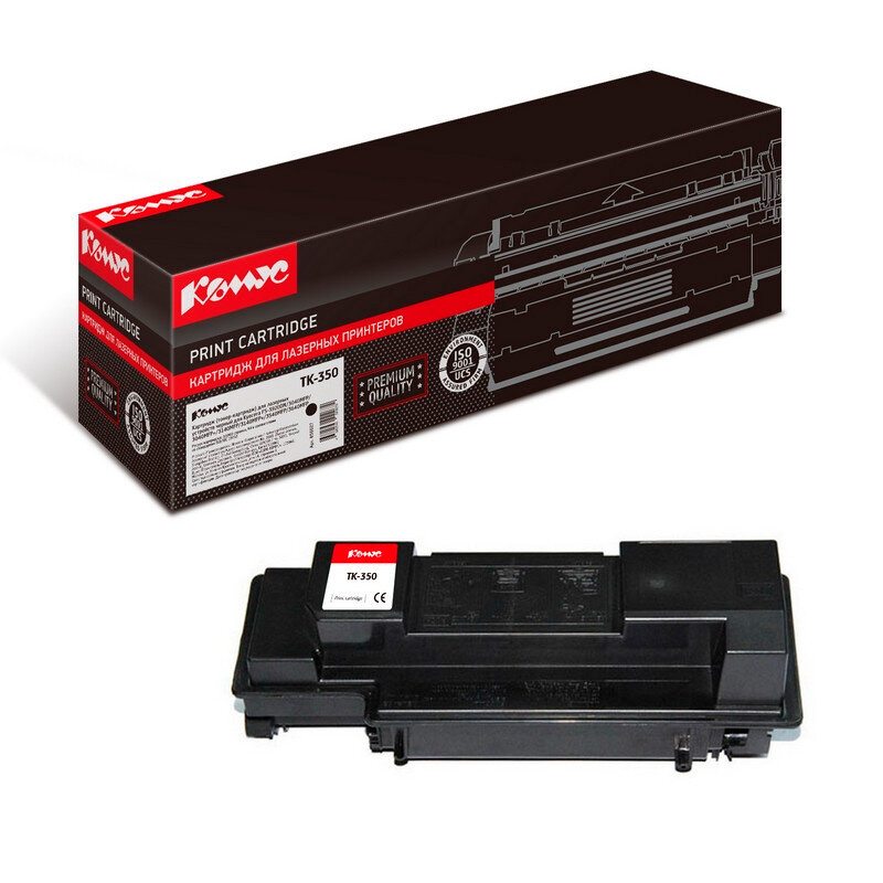 Картридж для лазерного принтера Комус TK-350 (856027) черный, совместимый