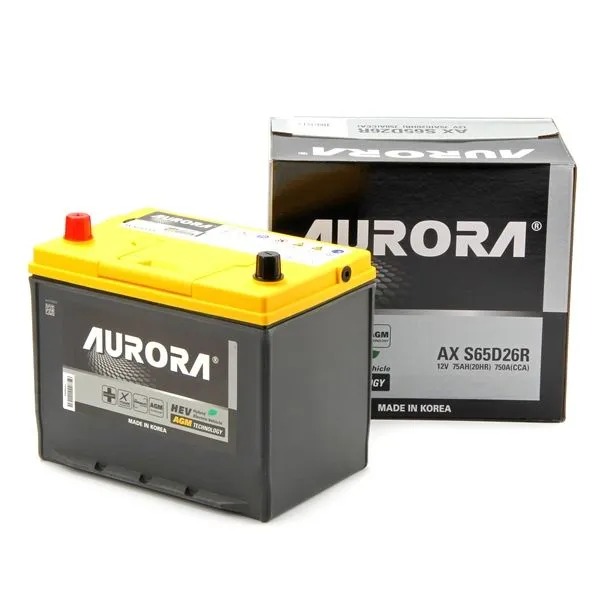 Aurora Аккумулятор Aurora Jis Agm Ax S65D26R