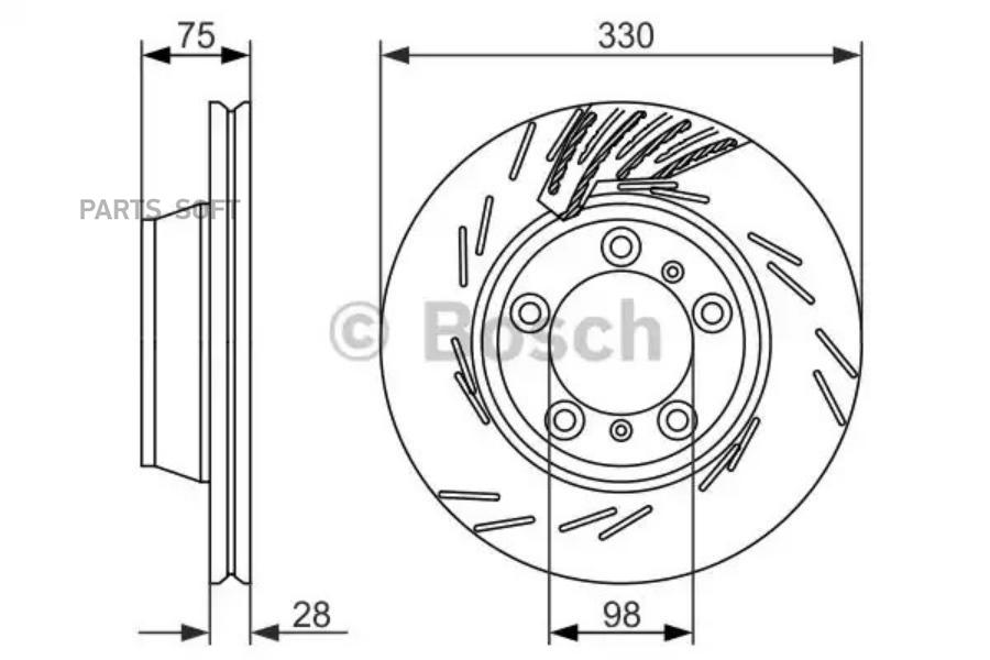 

Тормозной диск Bosch 0986479733