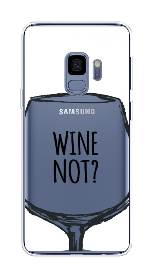 

Чехол на Samsung Galaxy S9 "Wine not white", Белый, 25750-6
