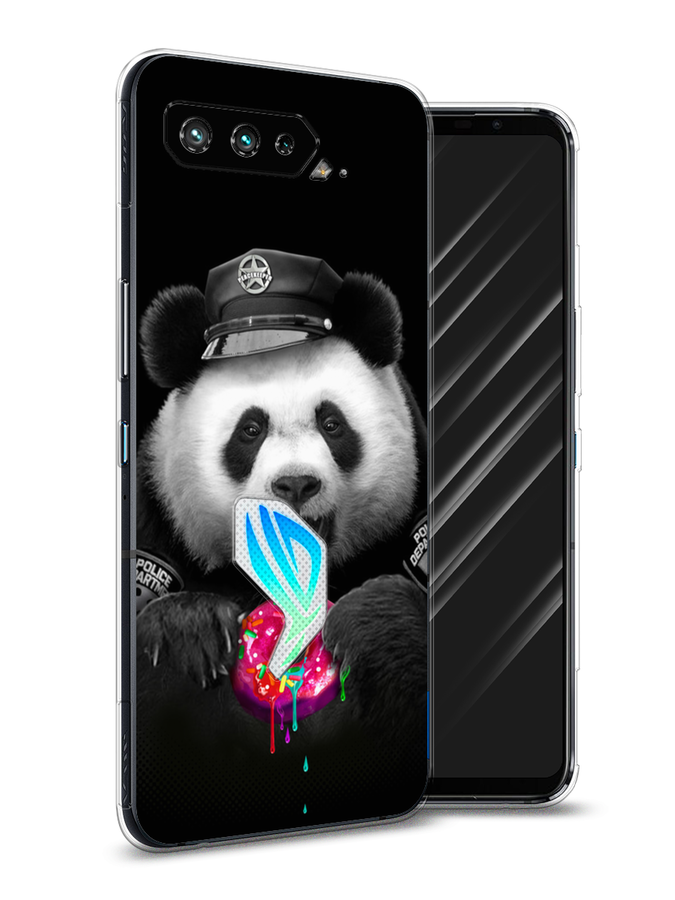 

Чехол Awog на Asus ROG Phone 5 "Панда police", Черный;белый;розовый, 44250-2