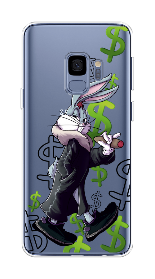 

Чехол на Samsung Galaxy S9 "Rich Bugs Bunny", Зеленый;черный;голубой, 25750-6