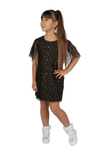 Платье детское Basia Л3488, черный, 98