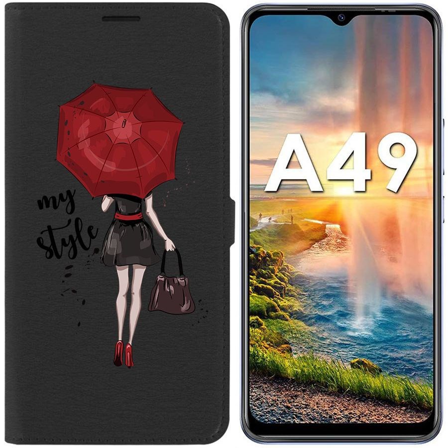 

Чехол-книжка Eco Book для ITEL A49 Мой стиль, Черный