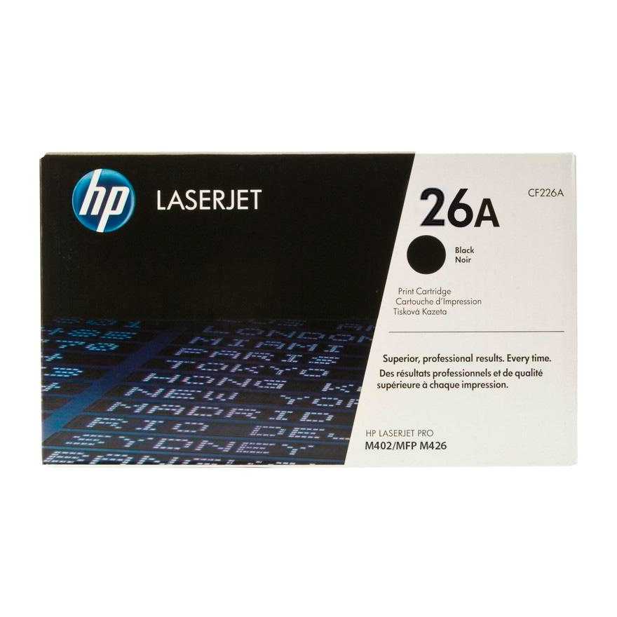 Картридж лазерный HP 26A CF226A черный оригинальный, 489827