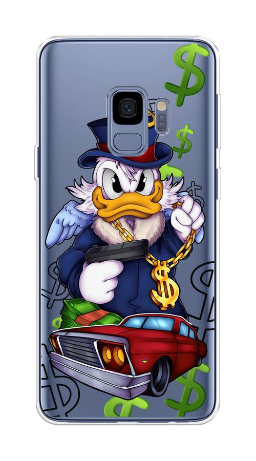 

Чехол на Samsung Galaxy S9 "Scrooge McDuck with a Gold Chain", Красный;синий;белый, 25750-6