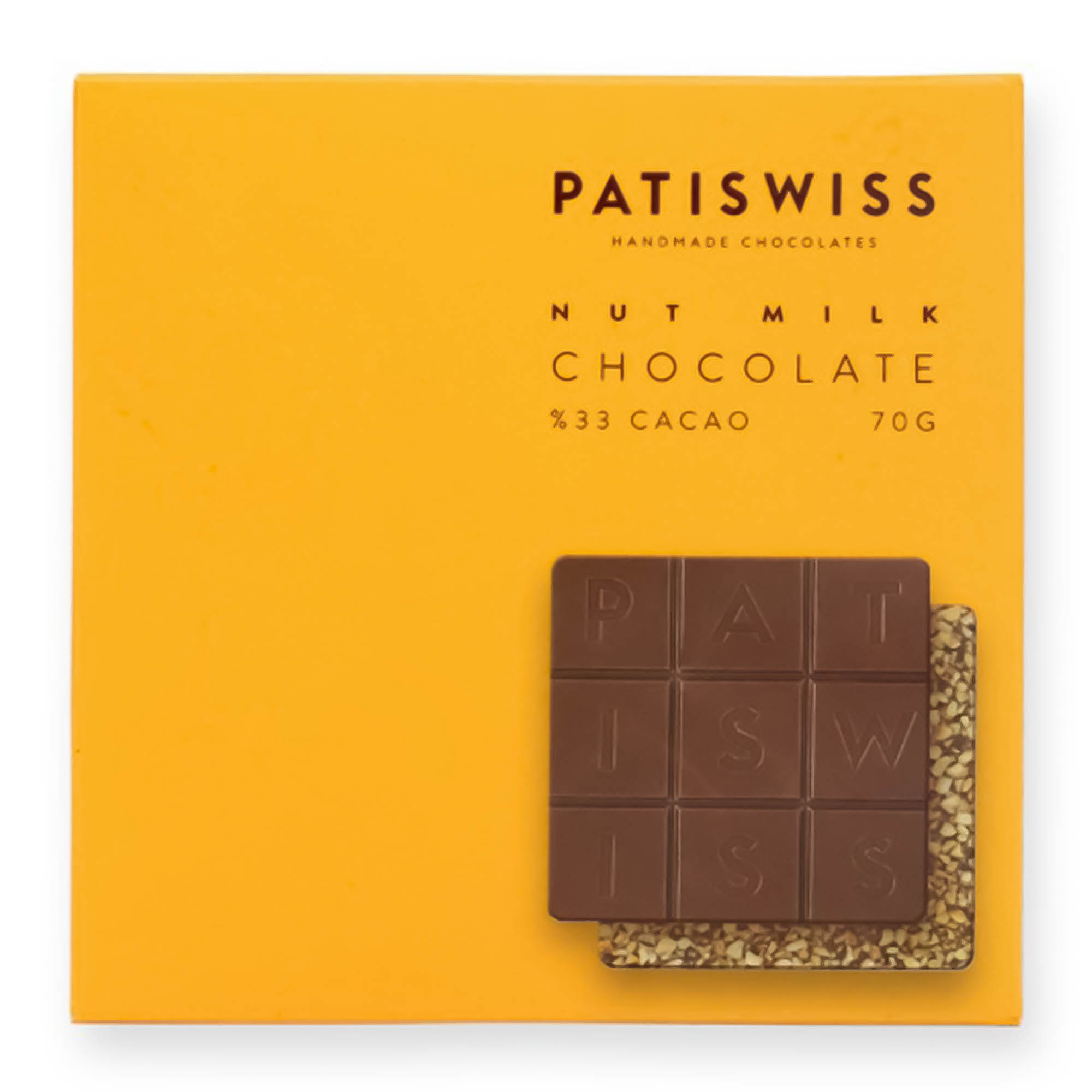 

Шоколад Patiswiss молочный ореховый 33% 70 г